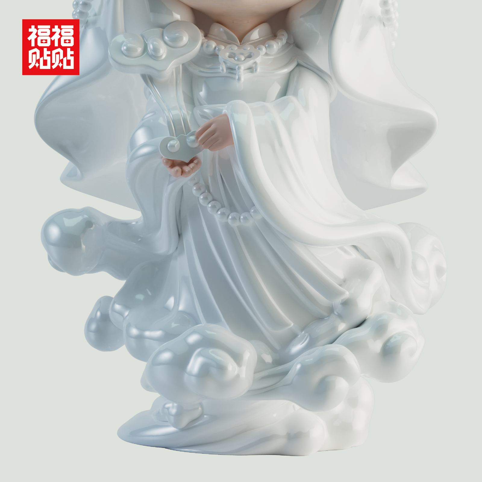 Symmetry and Halos in Oriental Figurine Design